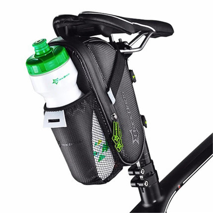 1158Borsa posteriore per bicicletta resistente alla pioggia con tasca per bottiglia d'acqua