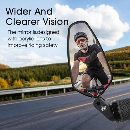 777 Specchietto retrovisore per bicicletta regolabile di sicurezza,