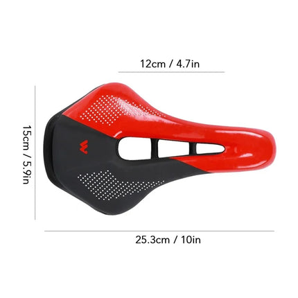 1070 Bicycle saddle Cushion - Black / Red