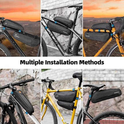 1507Borsa da telaio 2-in-1 staccabile per bicicletta, 2,5 L