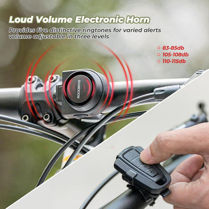 217Sonnette alarma ROCKBROS impermeable Tipo-C