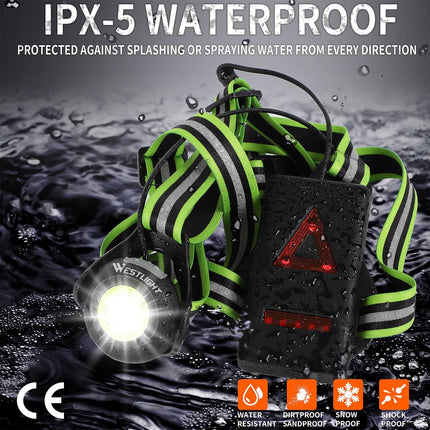 WEST BIKING jooksulamp 500 luumenit (rinnale)