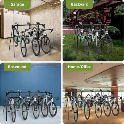 ROCKBROS - Support vélo 3 places, portable intérieur/extérieur