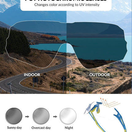 718 Photochromic Polarized Sunglasses