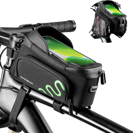 1647 Frame bag with phone holder and side pockets