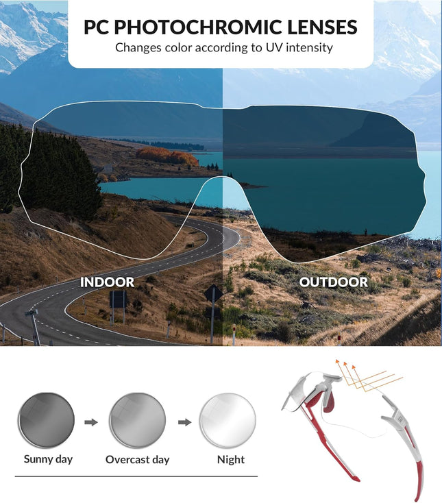 1810 Occhiali da sole fotocromatici polarizzati