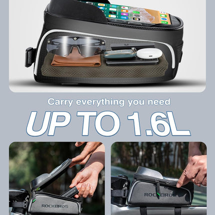 463Sacoche de vélo étanche pour téléphone, moins de 7 pouces