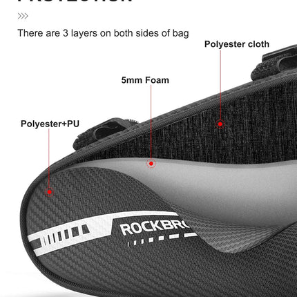 1280Sacoche de cadre  triangulaire 1.2L