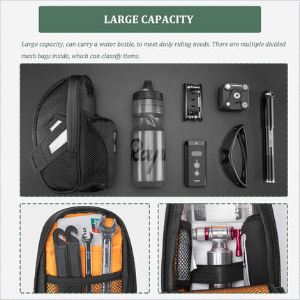 378Borsa da Sella 1.5L Impermeabile con Porta Bottiglia