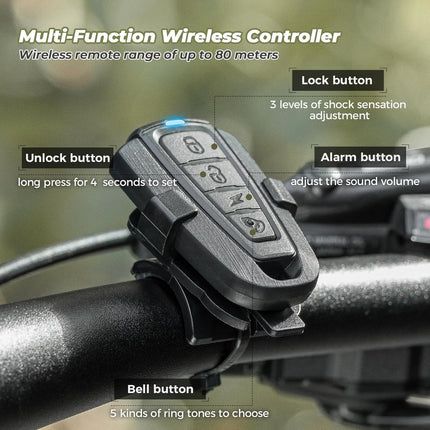 217Sonnette alarma ROCKBROS impermeable Tipo-C