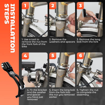 294Supporto forcella in alluminio per lampada e videocamera