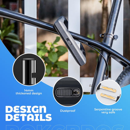 287Antifurto a U per Bicicletta con Rivestimento Anti-Graffio