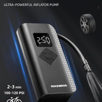 177Inflador de Neumáticos Eléctrico ROCKBROS 150 PSI