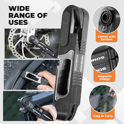 188Outil Multifunzionale 16-in-1 Cricchetto e Kit di Riparazione