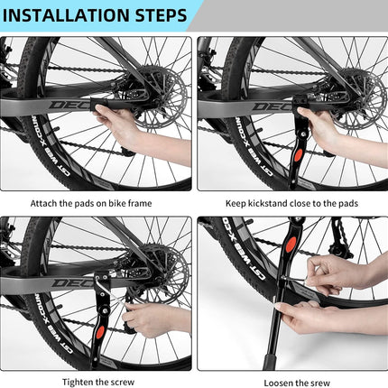 2226Béquille de vélo Rockbros  - noire