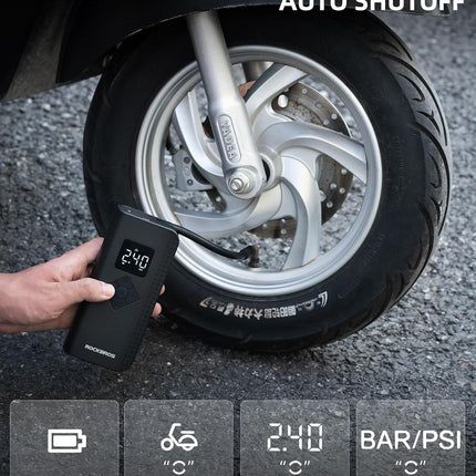 177Inflador de Neumáticos Eléctrico ROCKBROS 150 PSI