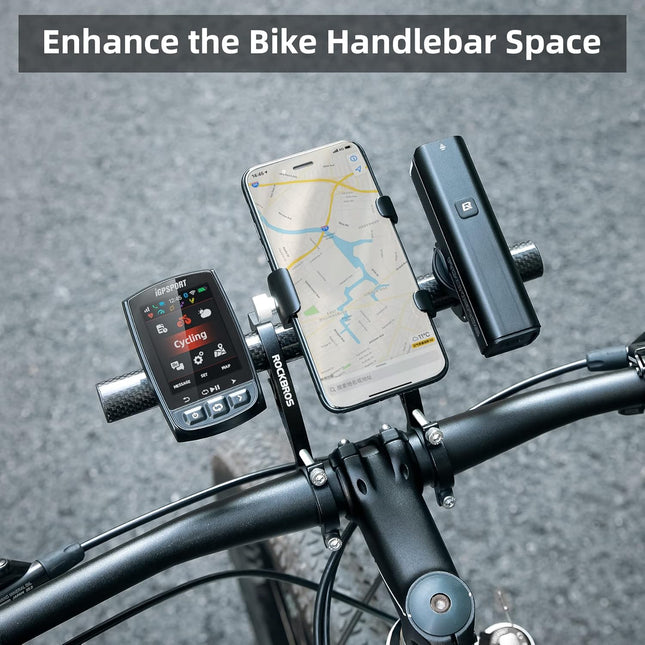 379Extension di Manubrio 25 cm per Lampada, GPS e Telefono