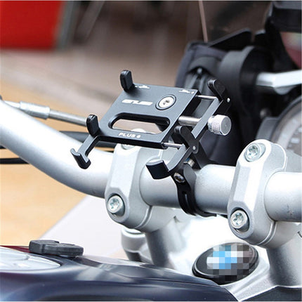 103Support téléphone guidon vélo aluminium, pince 55-100 mm universel, noir