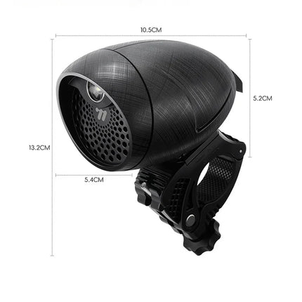 Zvonek na elektrokolo se zvuky a LED WEST BIKING