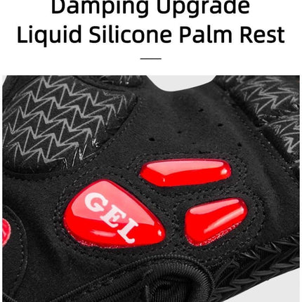 2262 Paio di Guanti da Ciclismo Mezze Dita Esterni Traspiranti