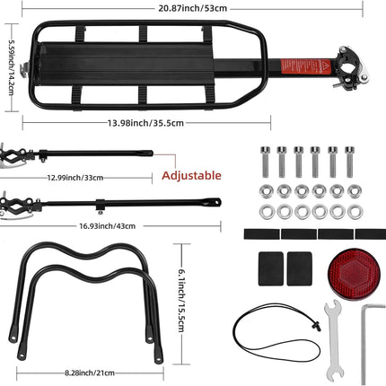 Kiirkinnitusega jalgratta tagumine pagasikandja