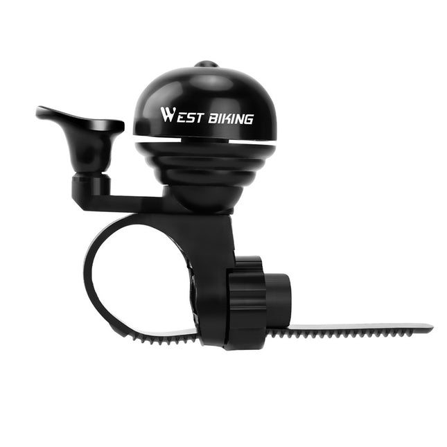 Dviračio skambutis WEST BIKING su nykščiu – lengvas, nešiojamas ir aiškus garsas