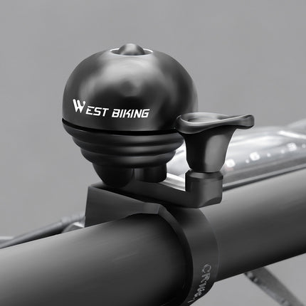 Dviračio skambutis WEST BIKING su nykščiu – lengvas, nešiojamas ir aiškus garsas
