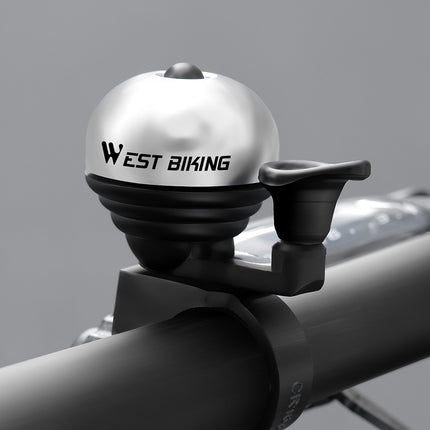 Dviračio skambutis WEST BIKING su nykščiu – lengvas, nešiojamas ir aiškus garsas