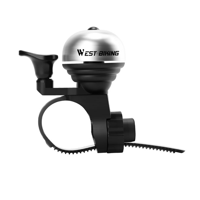 Dviračio skambutis WEST BIKING su nykščiu – lengvas, nešiojamas ir aiškus garsas