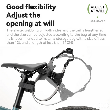 Support extensible léger pour sacoche de selle étanche - Rockbros 240036001