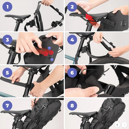 Support extensible léger pour sacoche de selle étanche - Rockbros 240036001