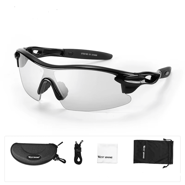 Photochrome Kinder-Fahrradbrille