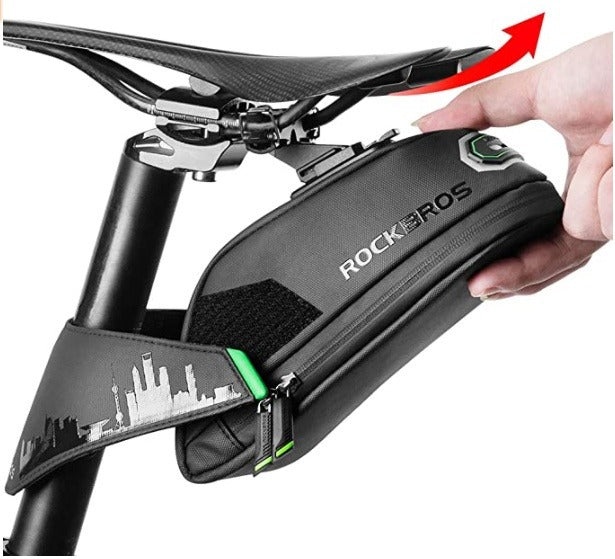 ROCKBROS Compact Bicycle Saddle Bag with Quick-Release Mount