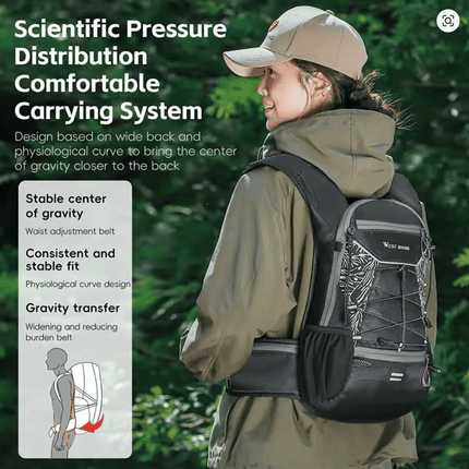 WEST BIKING 16L hüdreerimiskott (peegeldav)