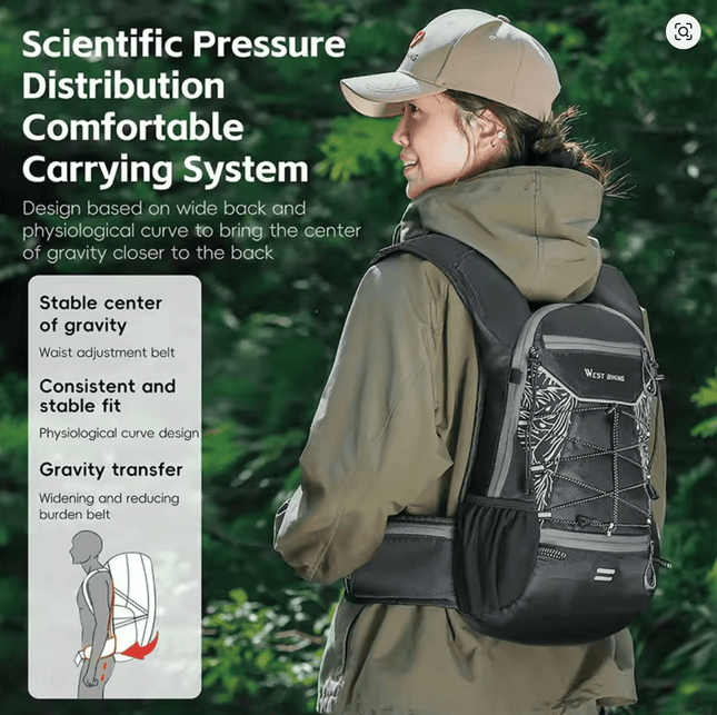 WEST BIKING 16L hüdreerimiskott (peegeldav)