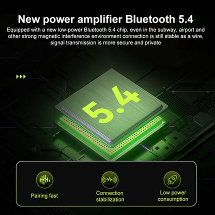 12Langsdom BE17 auriculares de conducción ósea impermeables Bluetooth (negro)