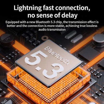 50Lenovo TC3402 écouteurs TWS Bluetooth 5.3 double haut-parleur 360° (noir)