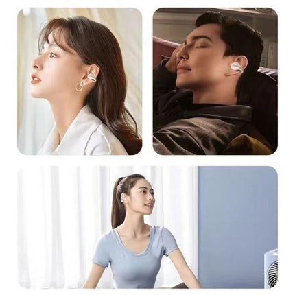 123Lenovo TC3403 écouteurs TWS à clip oreille ouverts ENC Bluetooth 5.3 (noir)