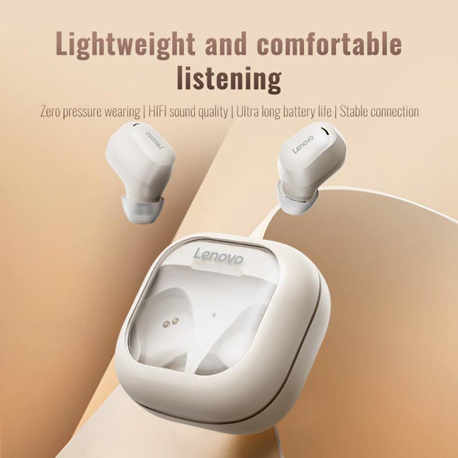 122Lenovo EA200 écouteurs intra-auriculaires sans fil Bluetooth (blanc)