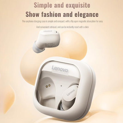 122Lenovo EA200 écouteurs intra-auriculaires sans fil Bluetooth (blanc)