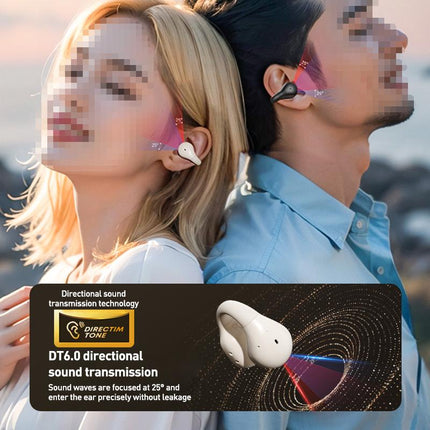 35Langsdom TS03 Pro wireless clip-on Bluetooth earphones (beige)