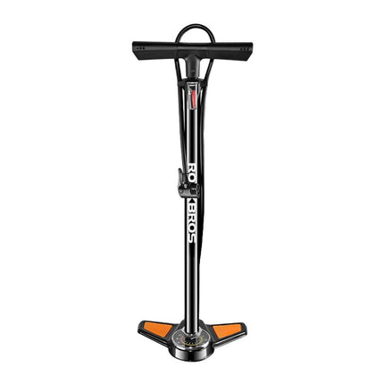 Pompe à pied avec manomètre pour valves Presta et Schrader ROCKBROS