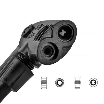 Pompe à pied avec manomètre pour valves Presta et Schrader ROCKBROS