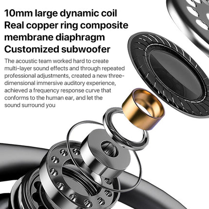 26Lenovo Erazer XT60 Pro cuffie sportive ad archetto Bluetooth 5.3 (bianco)