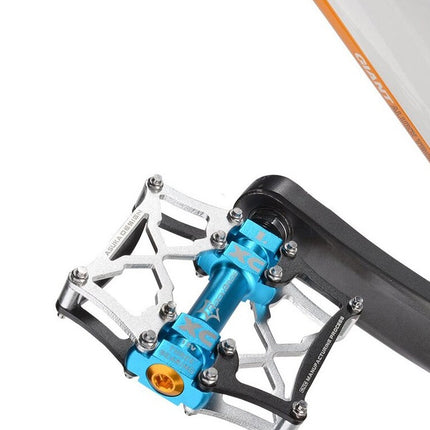 ROCKBROS platta cykelpedaler i CNC-fräst aluminium
