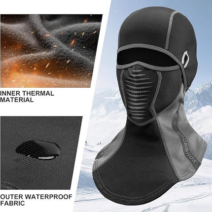 ROCKBROS Šiltas poliarinis gaubtas su raštu 2