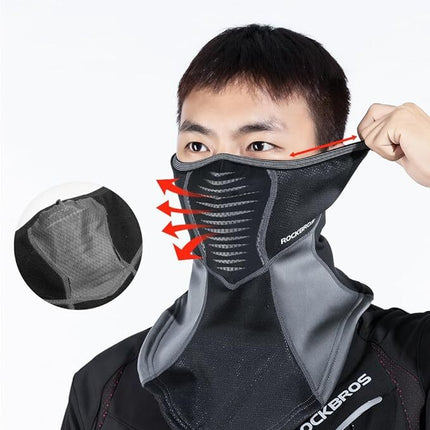 ROCKBROS Šiltas poliarinis gaubtas su raštu 3