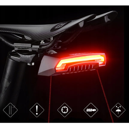 Lumină spate pentru bicicletă cu laser și telecomandă ROCKBROS