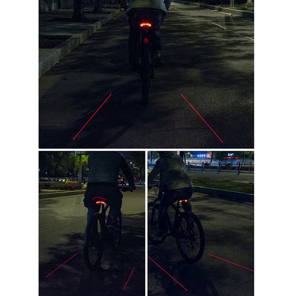 Lumină spate pentru bicicletă cu laser și telecomandă ROCKBROS