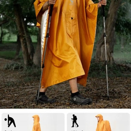 Poncho de Pluie d'Extérieur Multifonction 3-en-1